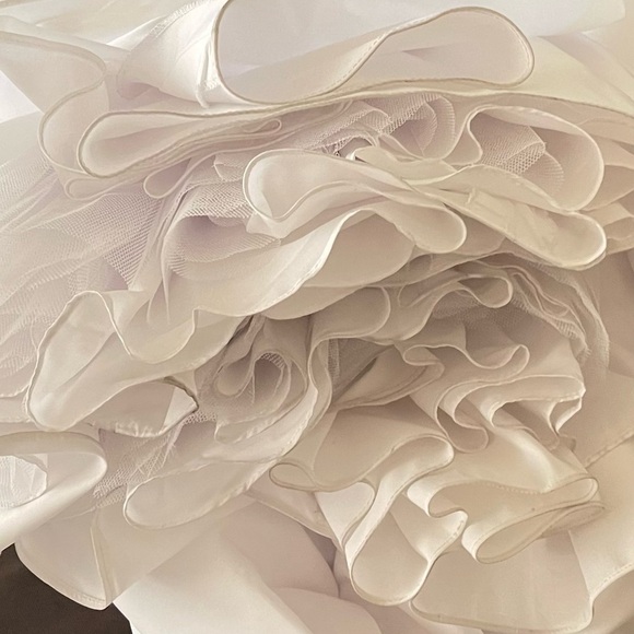 David’s Bridal Pleated Strapless Wedding Dress - Picture 10 of 13